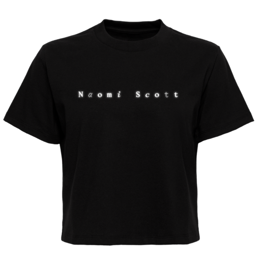Black logo tee